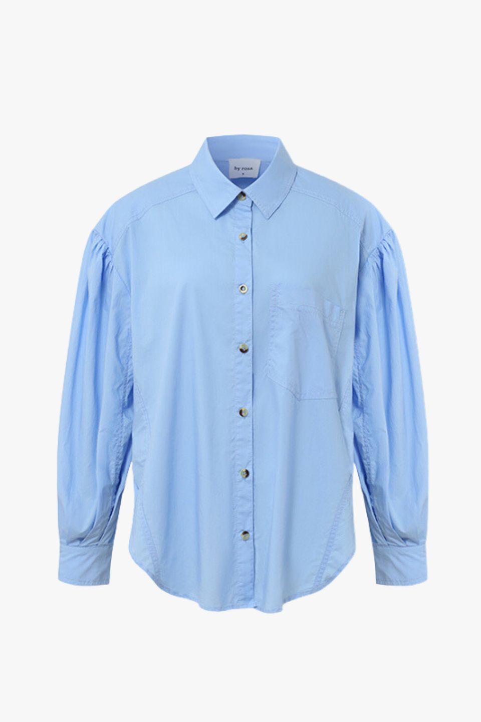 Breezy French Blue Poplin Drop Shoulder Shirt