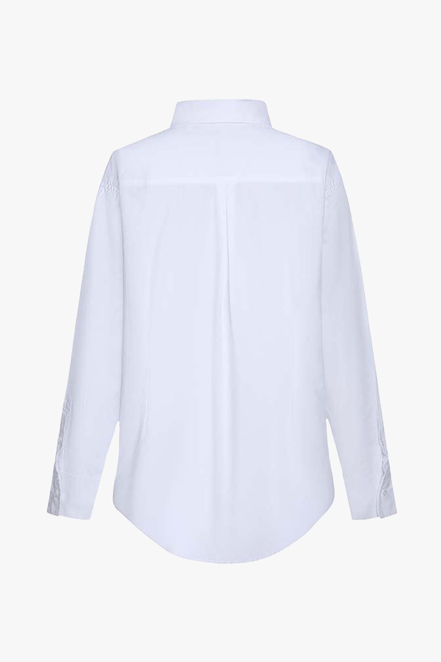 Carefree White Poplin Oversized Shirt